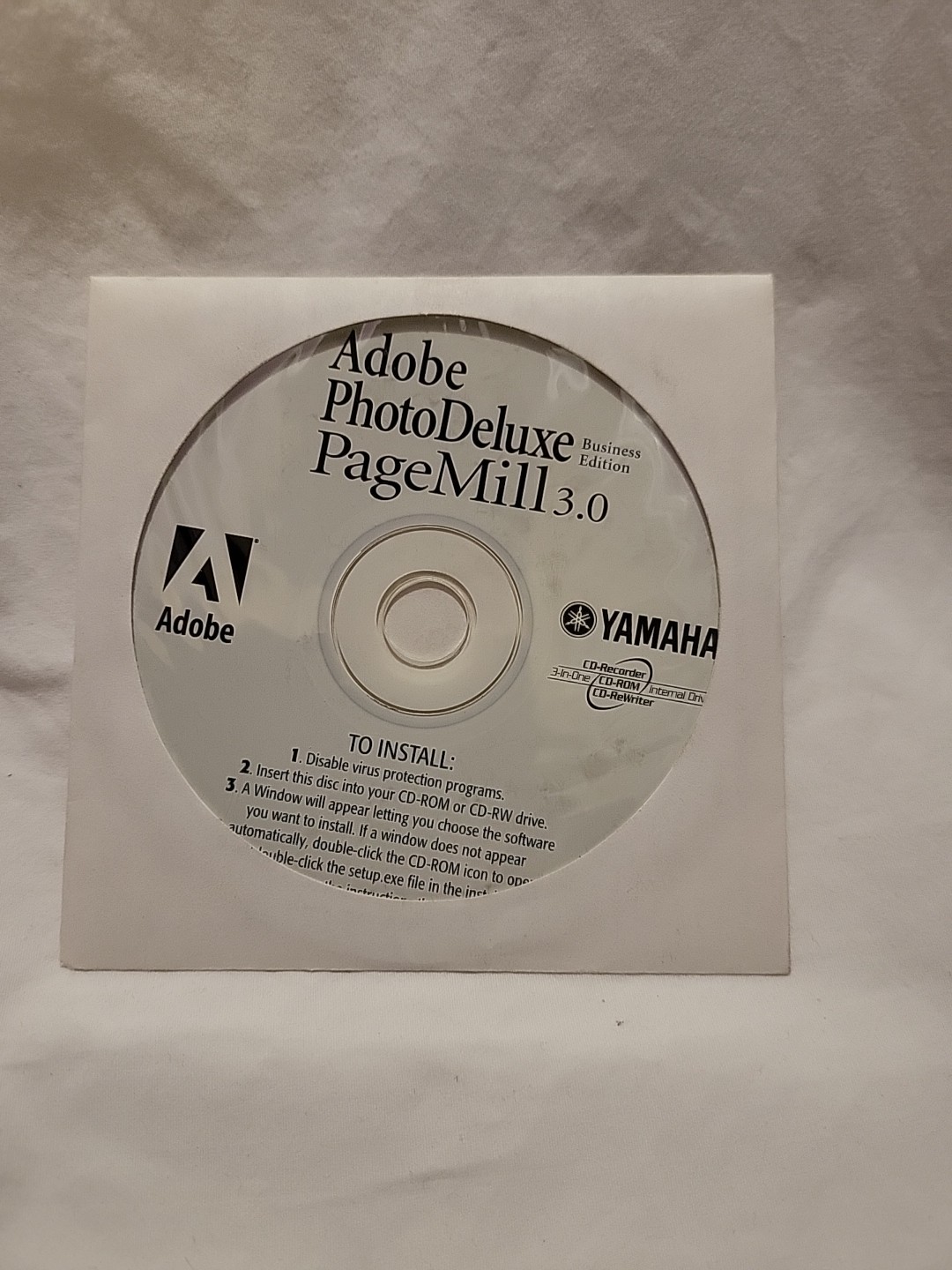 Adobe Photo Deluxe Business Edition 3.0 - CD ONLY - SERIAL # NOT INCLUDED!!!