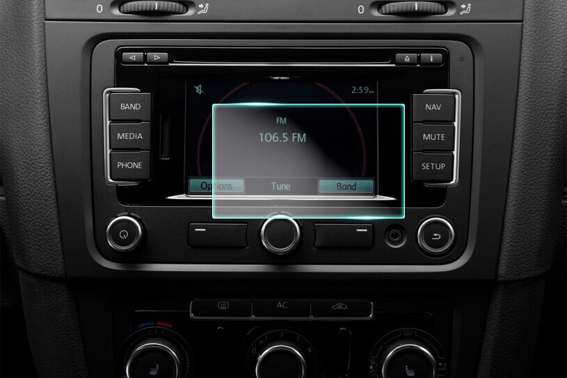 Crystal Clear Screen Protector for 2012 Volkswagen GTI Vehicle Navigation