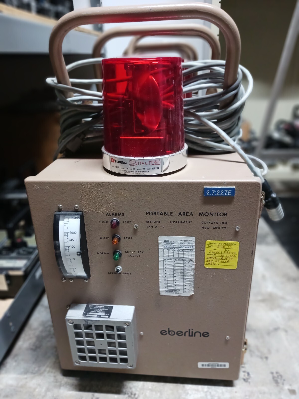 EBERLINE EC4-3 PORTABLE AREA MONITOR