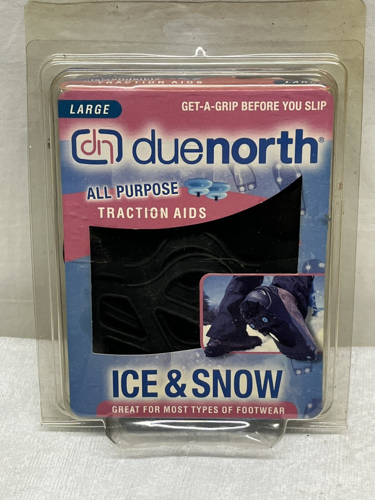 Due North All Purpose Ice & Snow Shoe Traction Aids Size Large