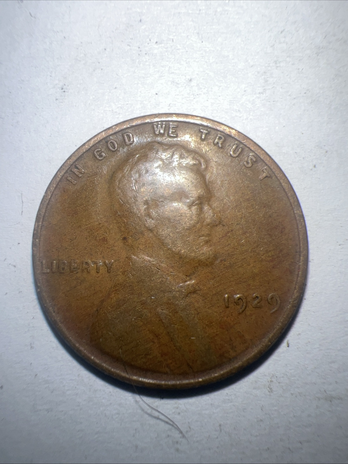 1929 Lincoln Wheat Cent No Mint Mark Fine