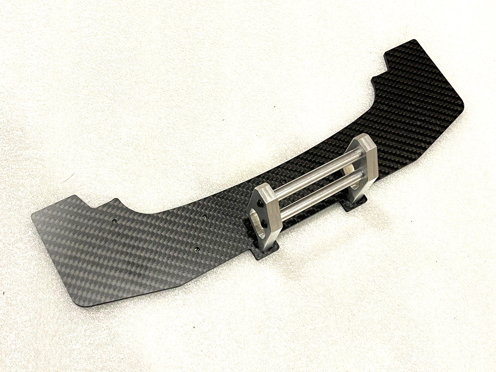 Carbon fiber + Aluminum Front Splitter W/ Bumper For Arrma Felony 6s BLX  Silver