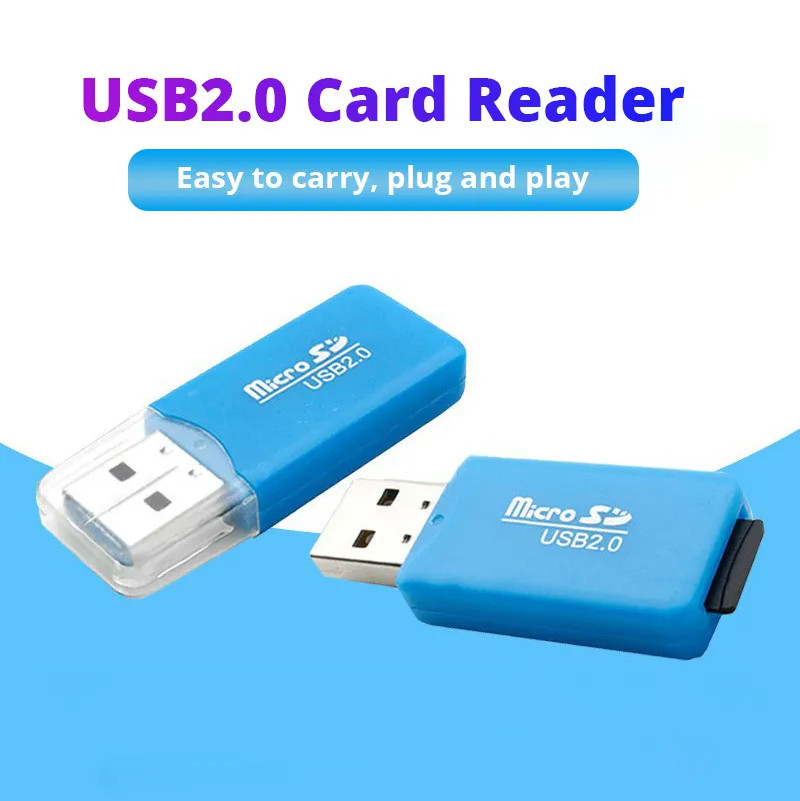 USB 2.0 Micro SD SDHC TF Card Reader Memory Adapter for PC Laptop Camera Lot