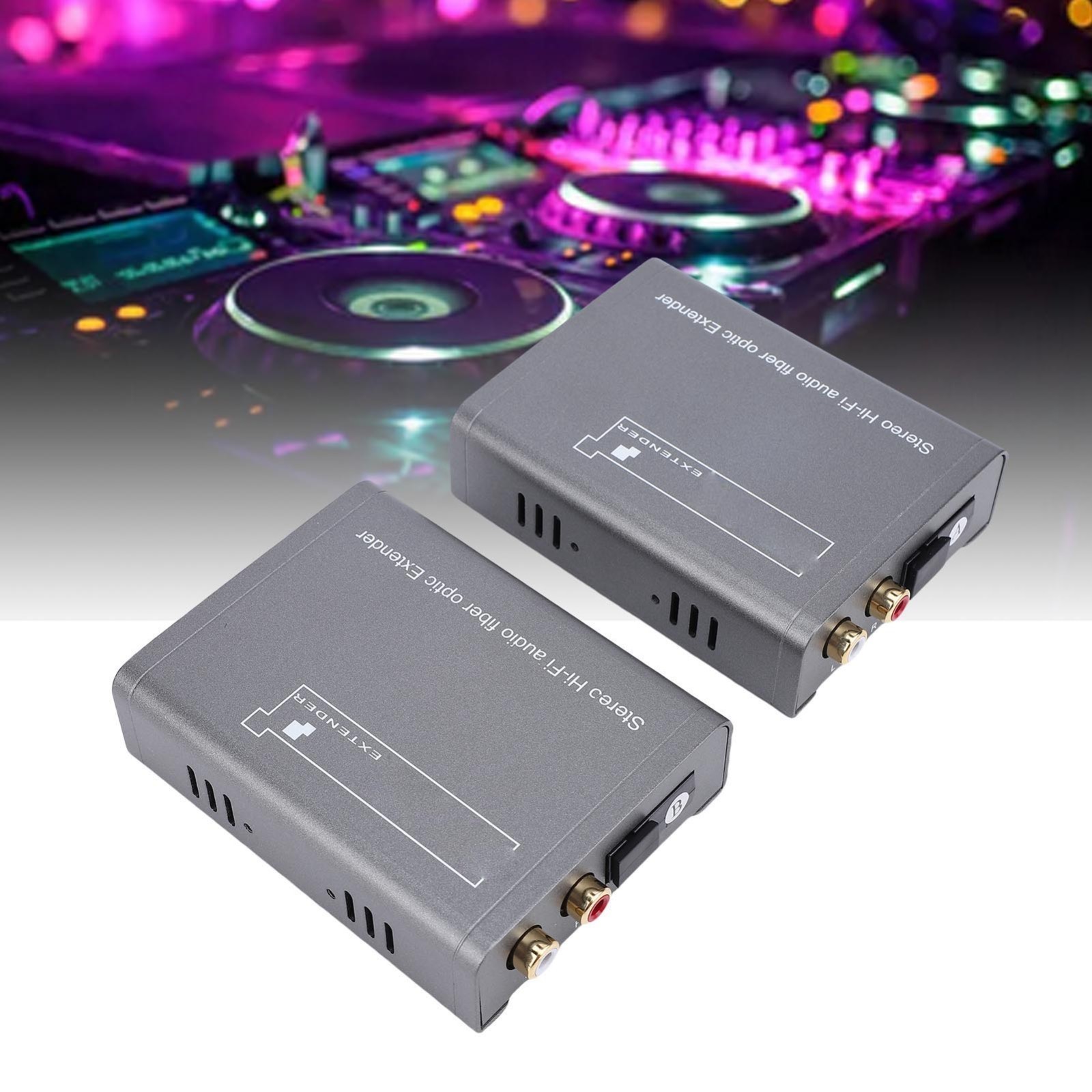 for RCA Audio Over Fiber Extender 20KM Single Mode 2KM Multi Mode for RCA Extend