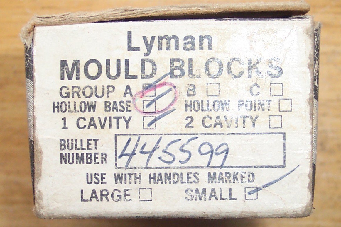 LYMAN 445599 250 GRAINHOLLOW BASE MINI BALL MOULD UNUSED IN ORIGINAL WRAP