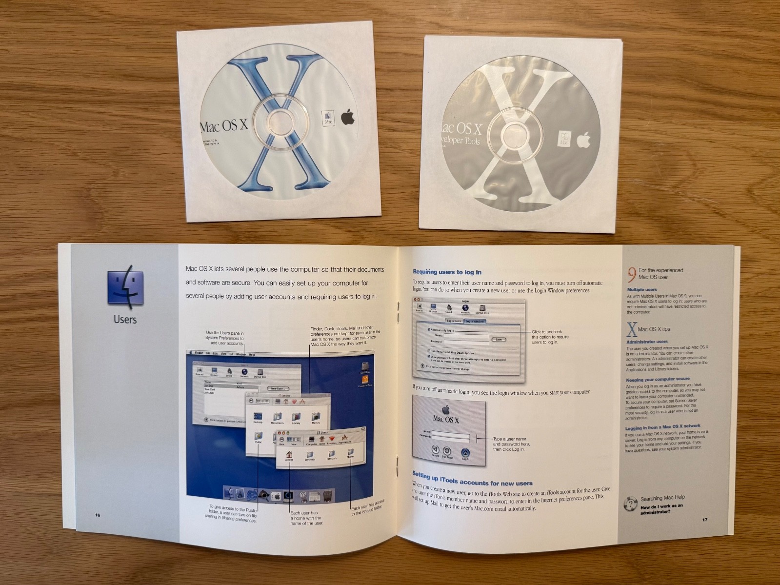 Mac OS X (10.0) CD 2000 plus Original Booklet & OS X Developer Tools