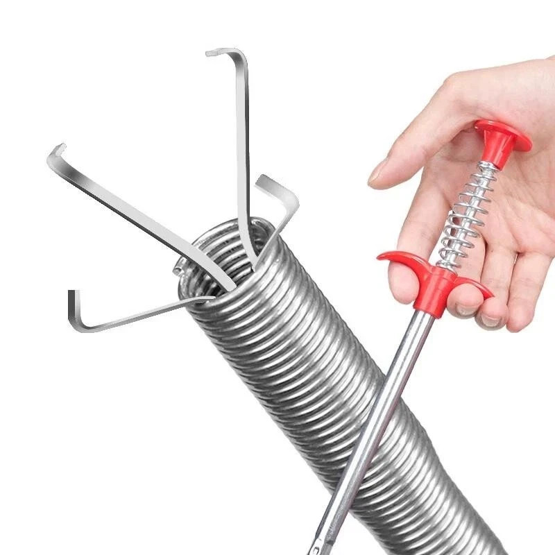 60cm Spring Pipe Dredging Tools, Drain Snake, Drain Cleaner Sticks Clog Remover*
