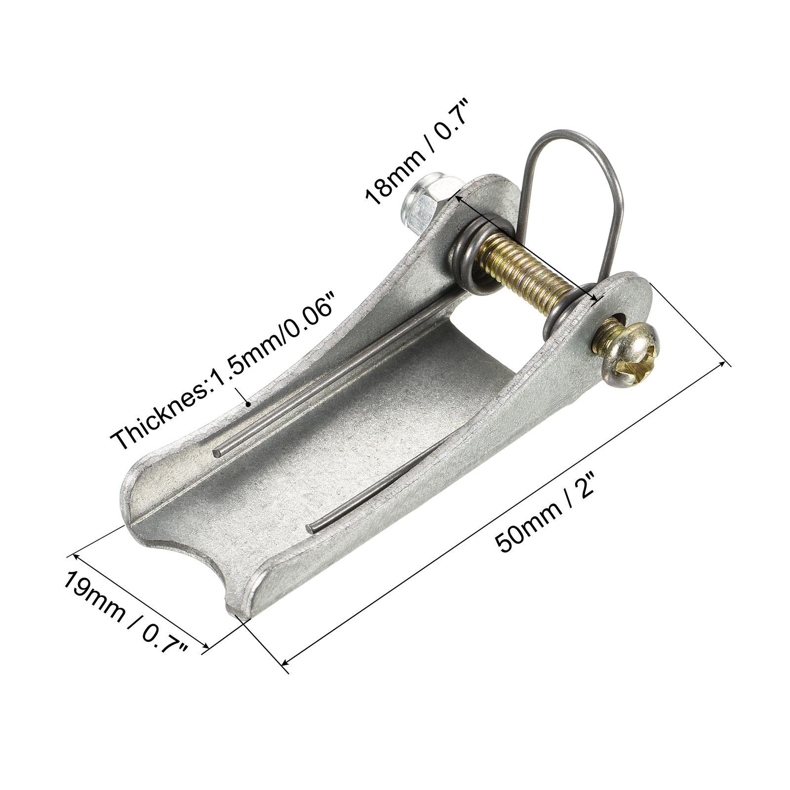 2pcs 2'' Replacement Hooks Latch, Metal Receiver Hitch for Trailer, Silver