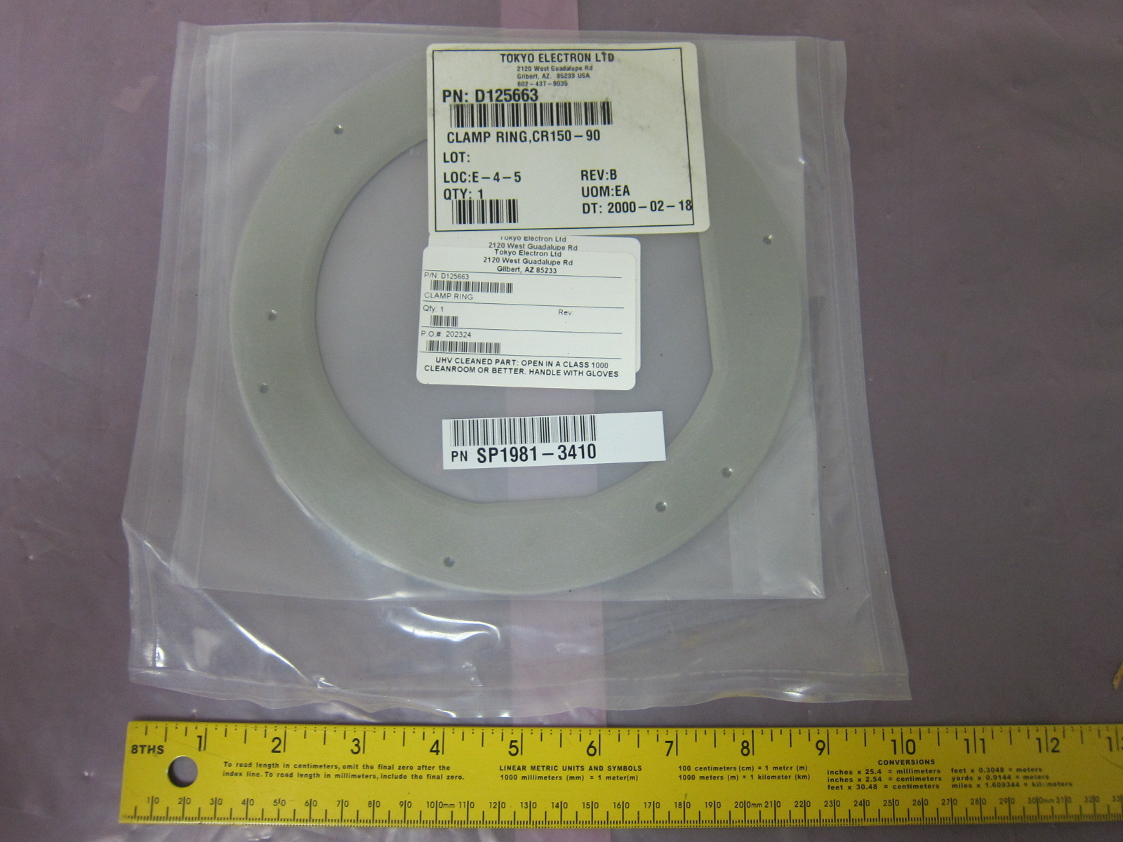 TEL D125663 Clamp Ring, 402741