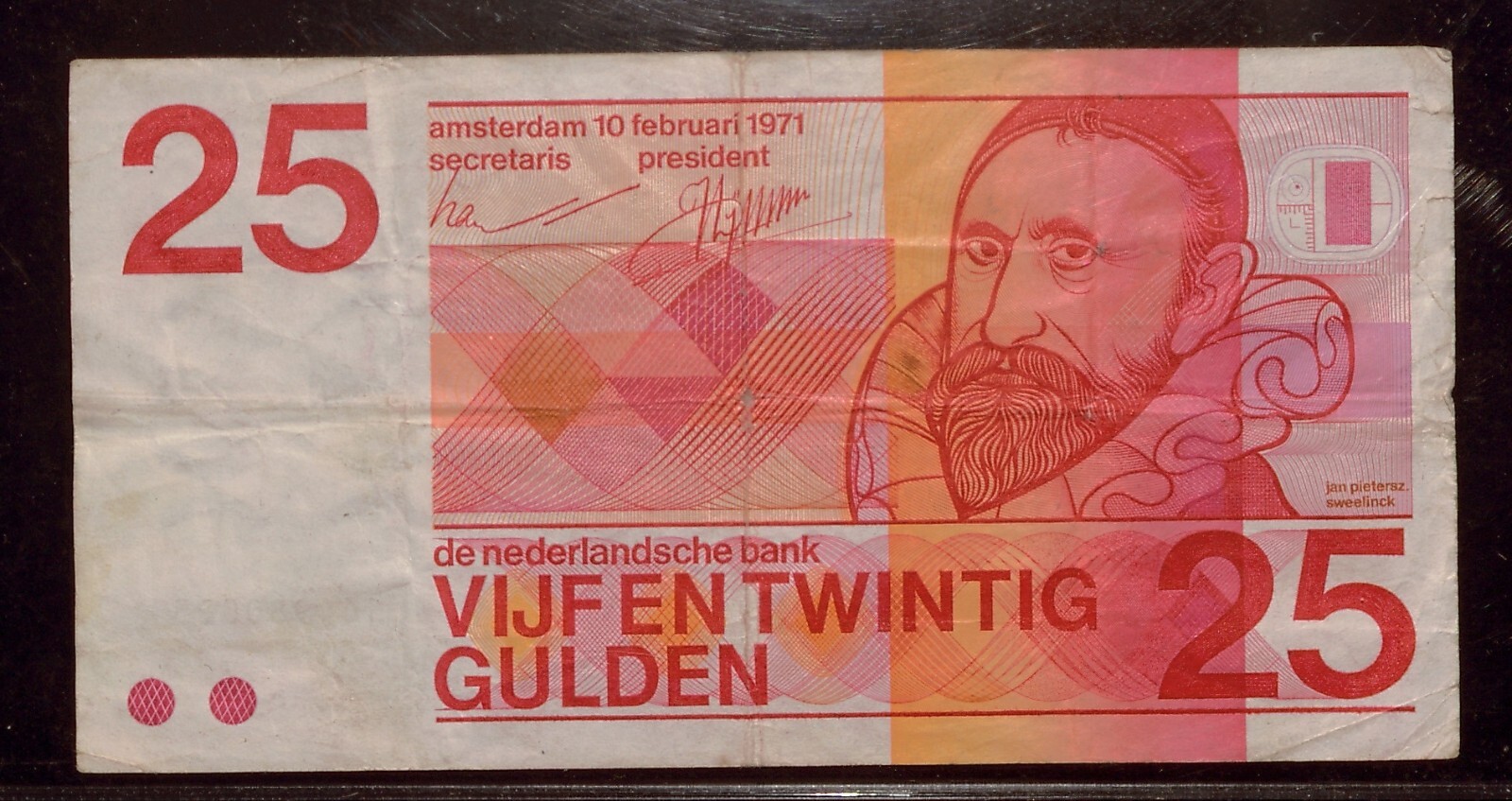 1971 Netherlands 25 Gulden | De Nederlandsche Bank | Circulated | 1649800251