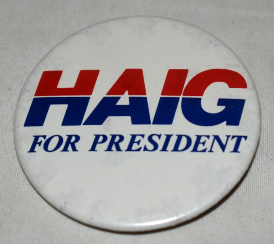 Al Haig For President 1988 - Political Campaign Pinback Button