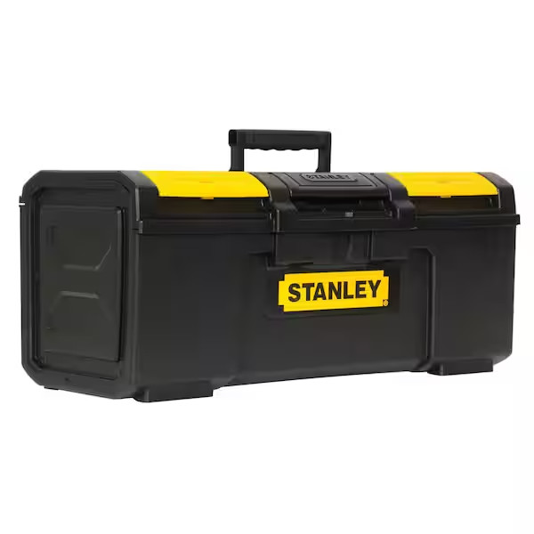 24 In. 1-Touch Latch Tool Box with Lid Organizers Free Ship NEW