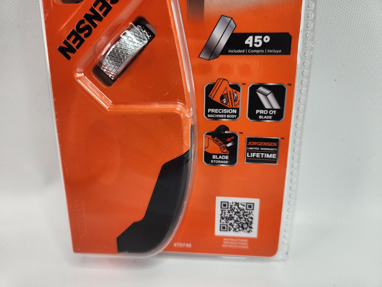 Jorgensen 6.5" Corner Easing Plane 70740 precision adjustment high-grade - New
