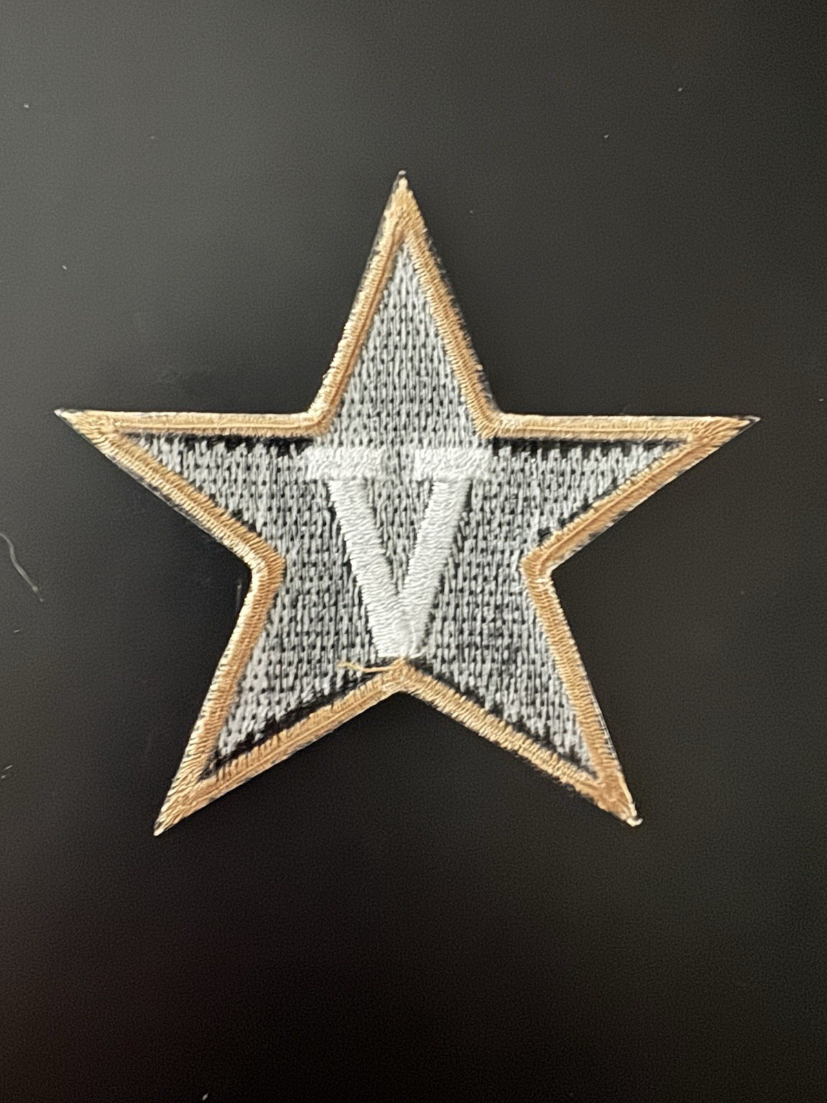 RETRO VINTAGE THROWBACK VANDERBILT COMMODORES V STAR LOGO PATCH NEW-OLD STOCK