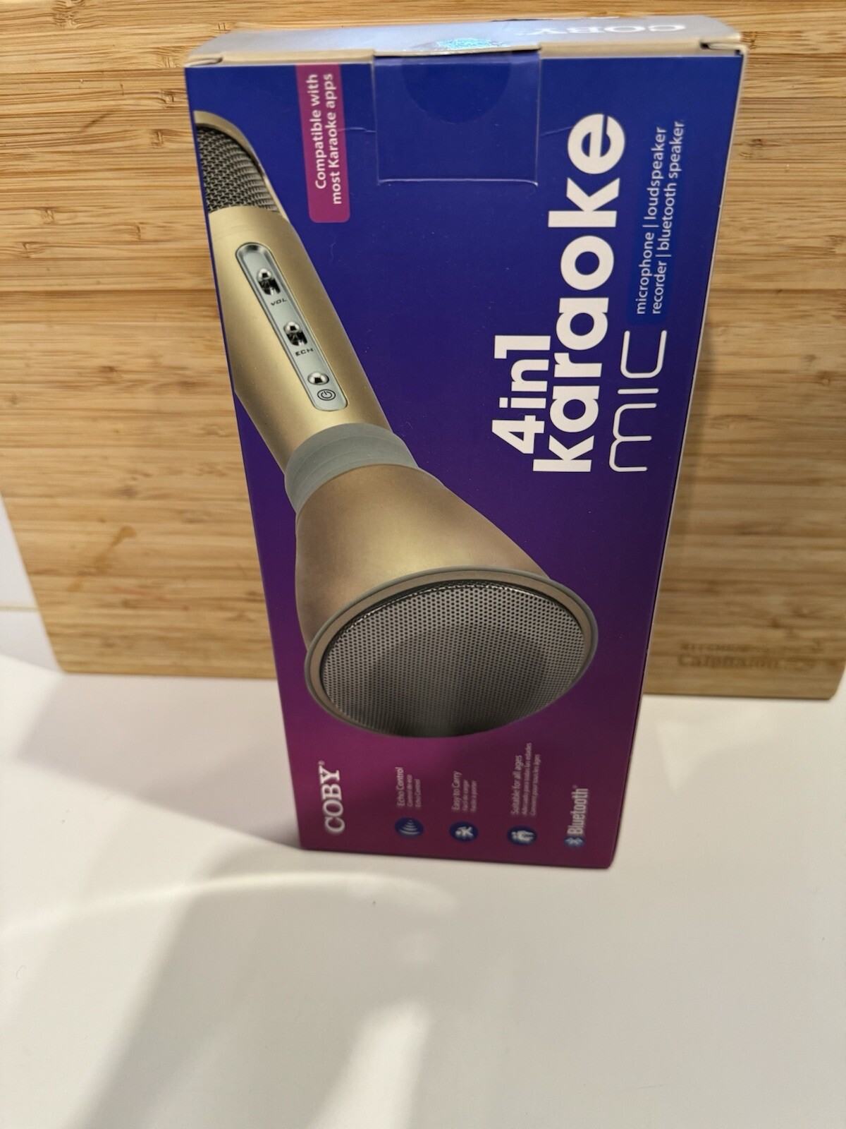 Coby Bluetooth 4 In 1 Karaoke Mic Loud Speaker Recorder