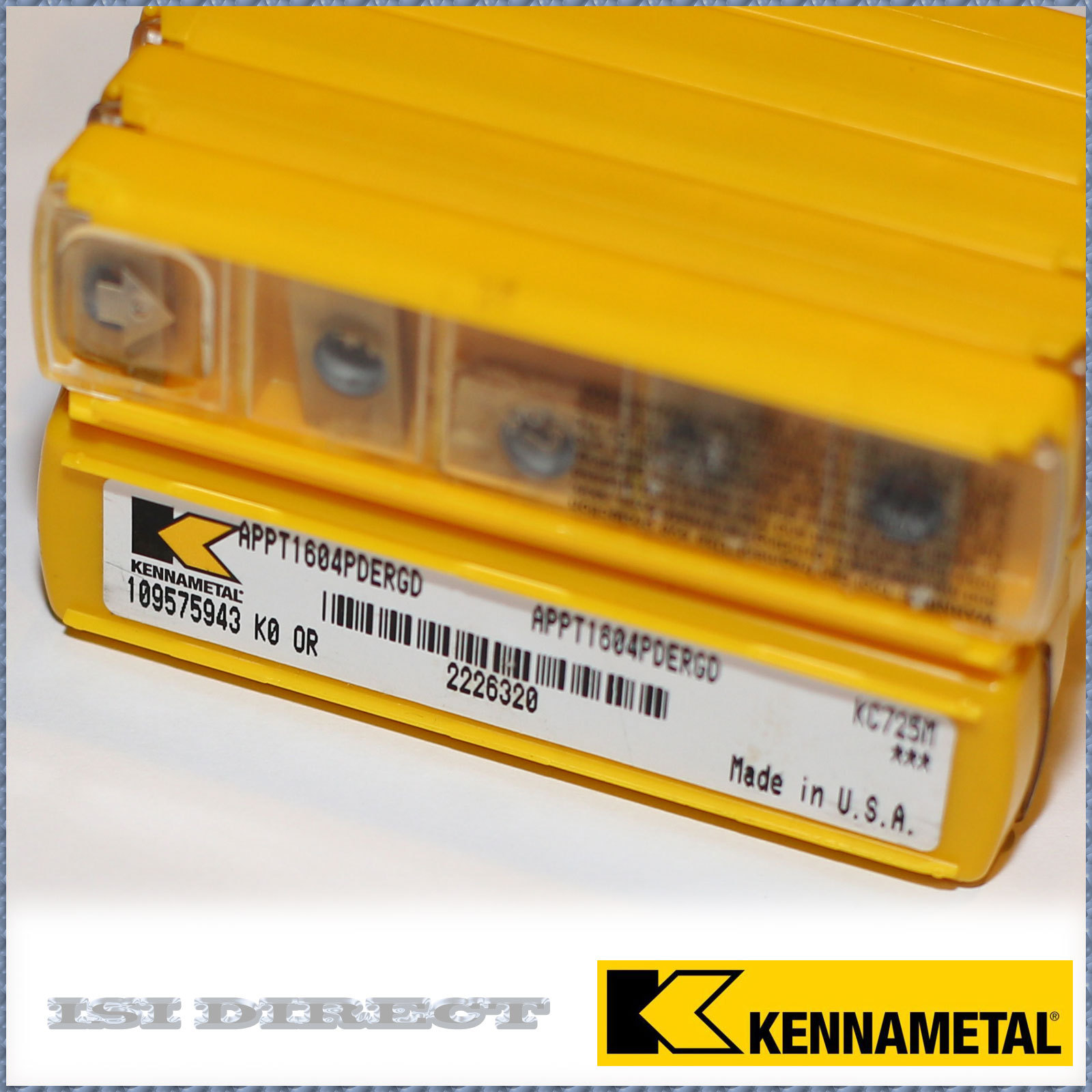 APPT 1604PDERGD KC725M KENNAMETAL *** 10 INSERTS *** FACTORY PACK ***