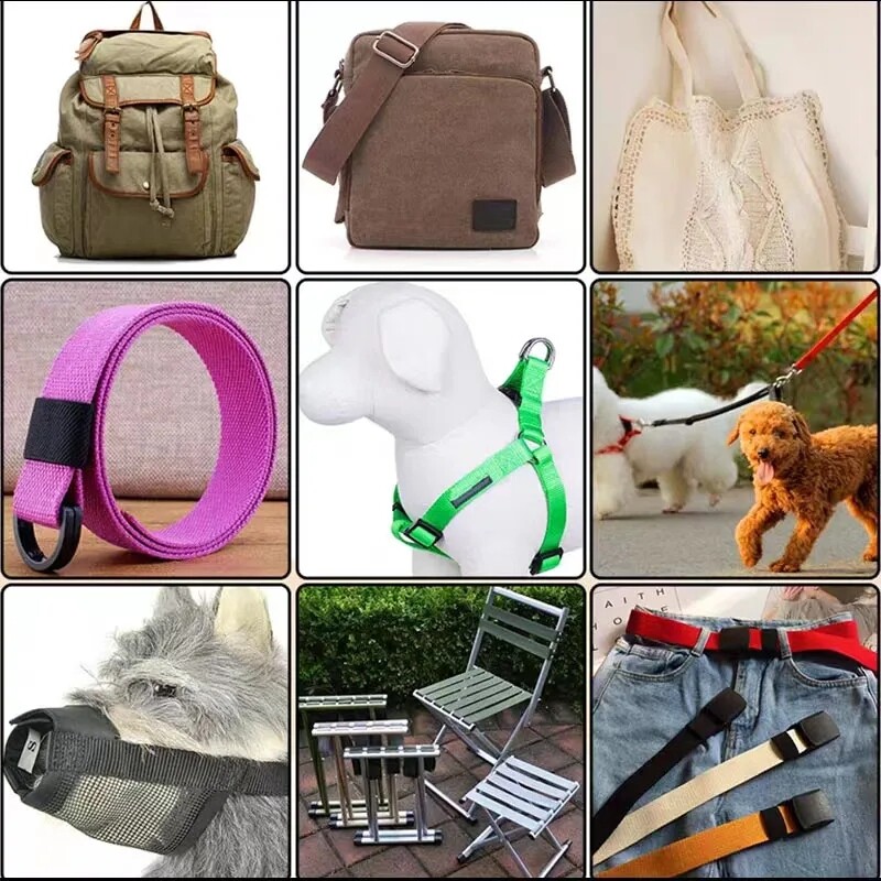 Nylon Webbing Webbing Ribbon Band Strap Dog Collar Harness Backpack Strapping