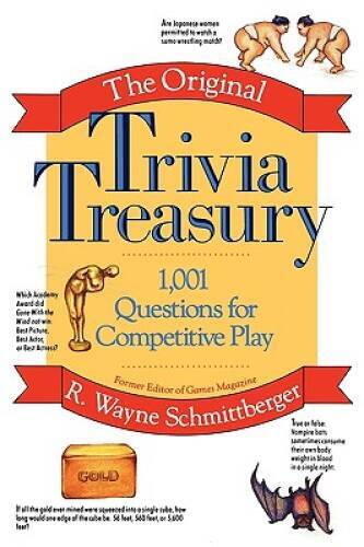 The Original Trivia Treasury: 1,001 Questions for Competitive Play - GOOD
