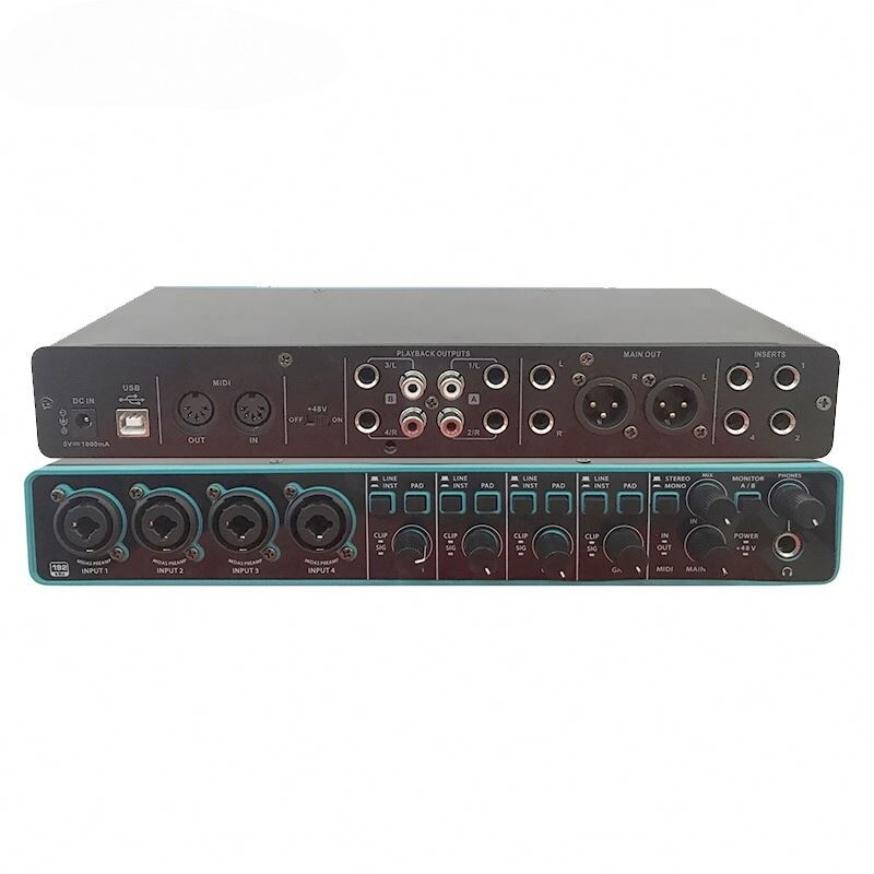 Sound Audio Interface 24 Bit192 KHz Resolution for Professional Recording Cards