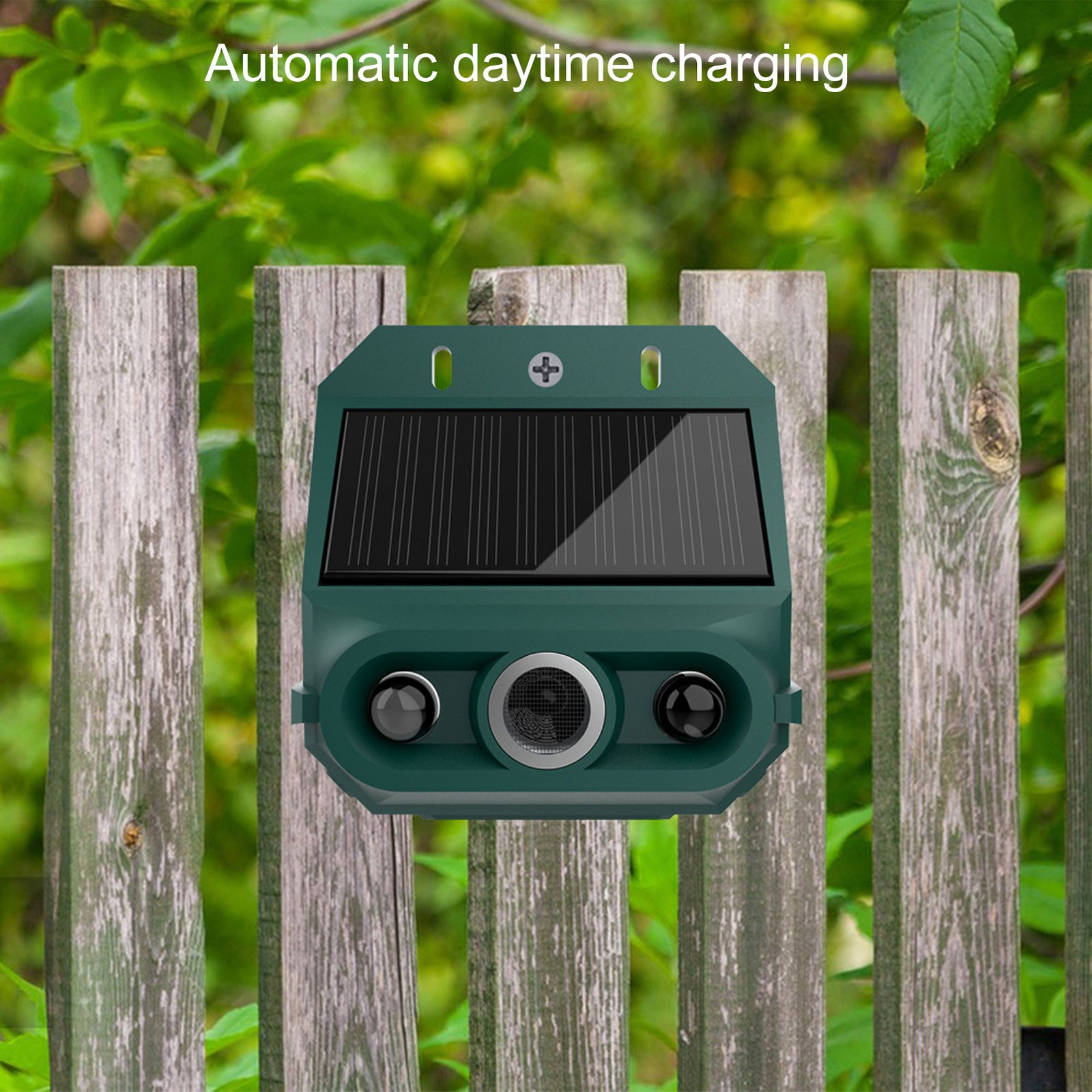 2-Solar Motion Sensor Alarm With Strobe Light For Outdoor Security