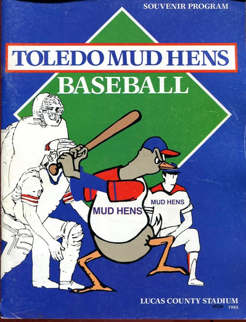 Baseball Program Minor Leagues Toledo Mudhens 1985  Minnesota Twins