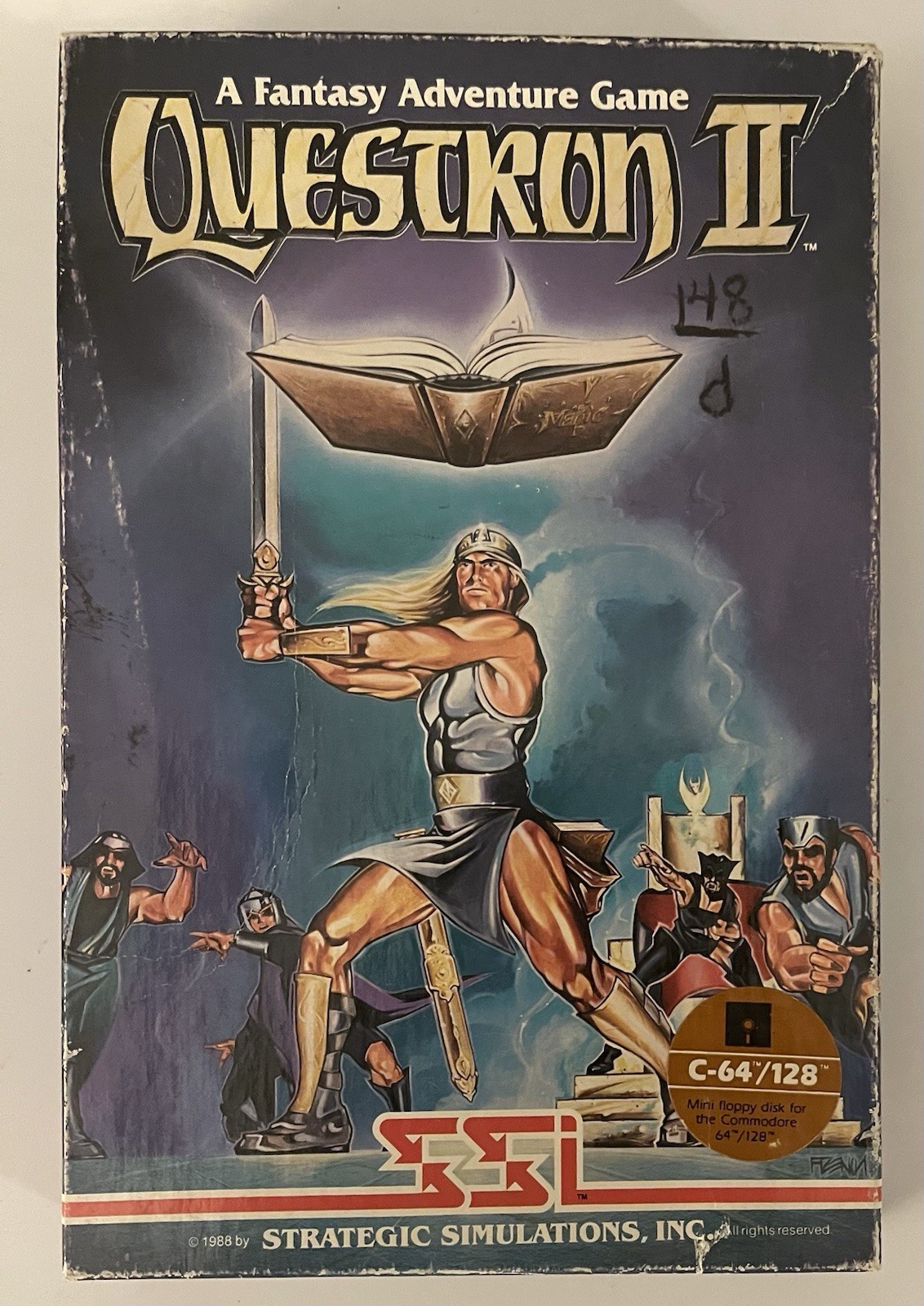 C64 Commodore 64/128 Questron II 1988 SSI Fantasy RPG Game