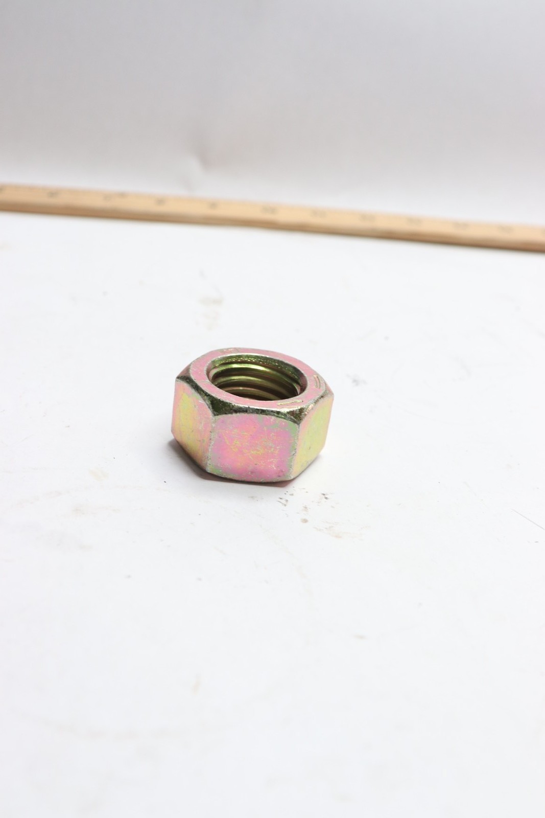 Plain Heavy Hex Nut Grade C Yellow Zinc 1"-8