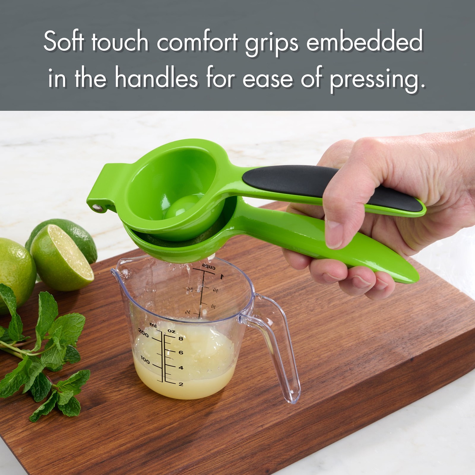 Heavy Duty Diecast Lime Green Manual Juicer and Squeezer