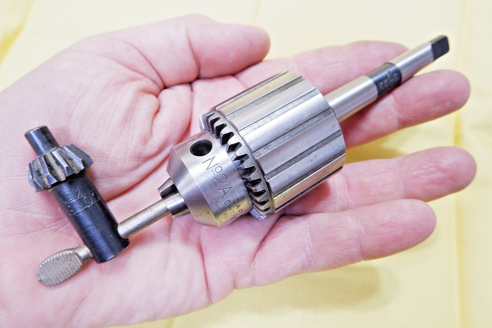Jacobs No. 2A Drill Chuck, 0 to 3/8" capacity, 1MT arbor, Hartford, USA