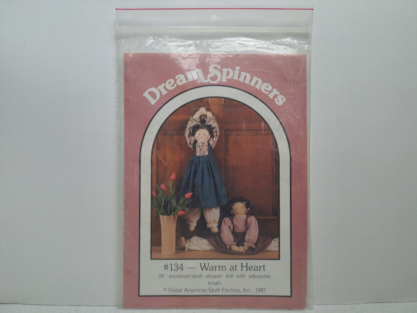 Dream Spinners Quilt Pattern - Warm at Heart (28" Draft stopper Doll) #134