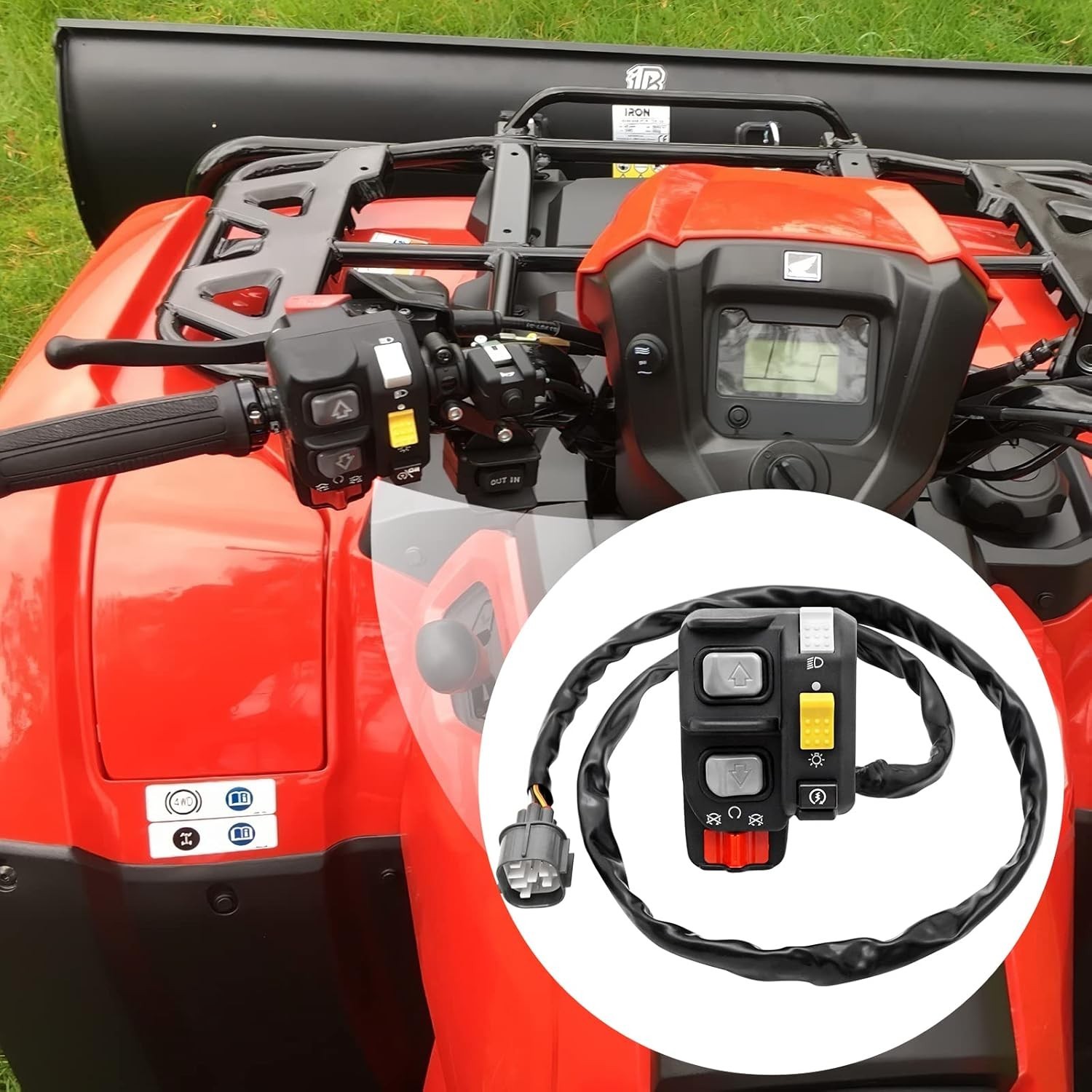 Compatible with Rubicon 500 Foreman 500 ES Switch Handlebar Control Electric Shi