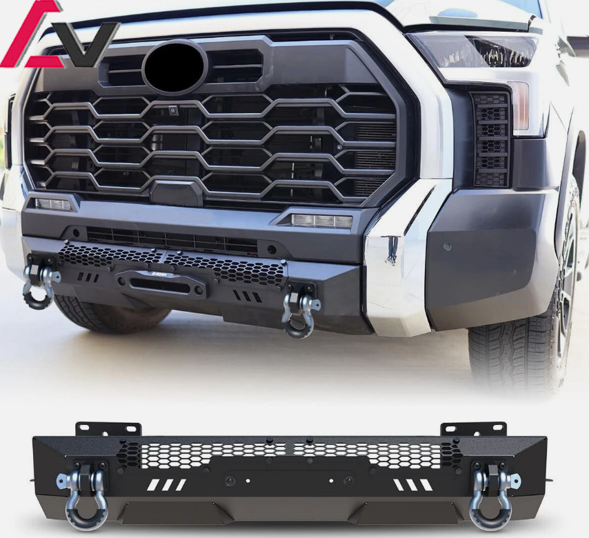 Front Bumper For 2022-2024 2025 2026 Toyota Tundra Steel Center w/2*D-Rings/Set