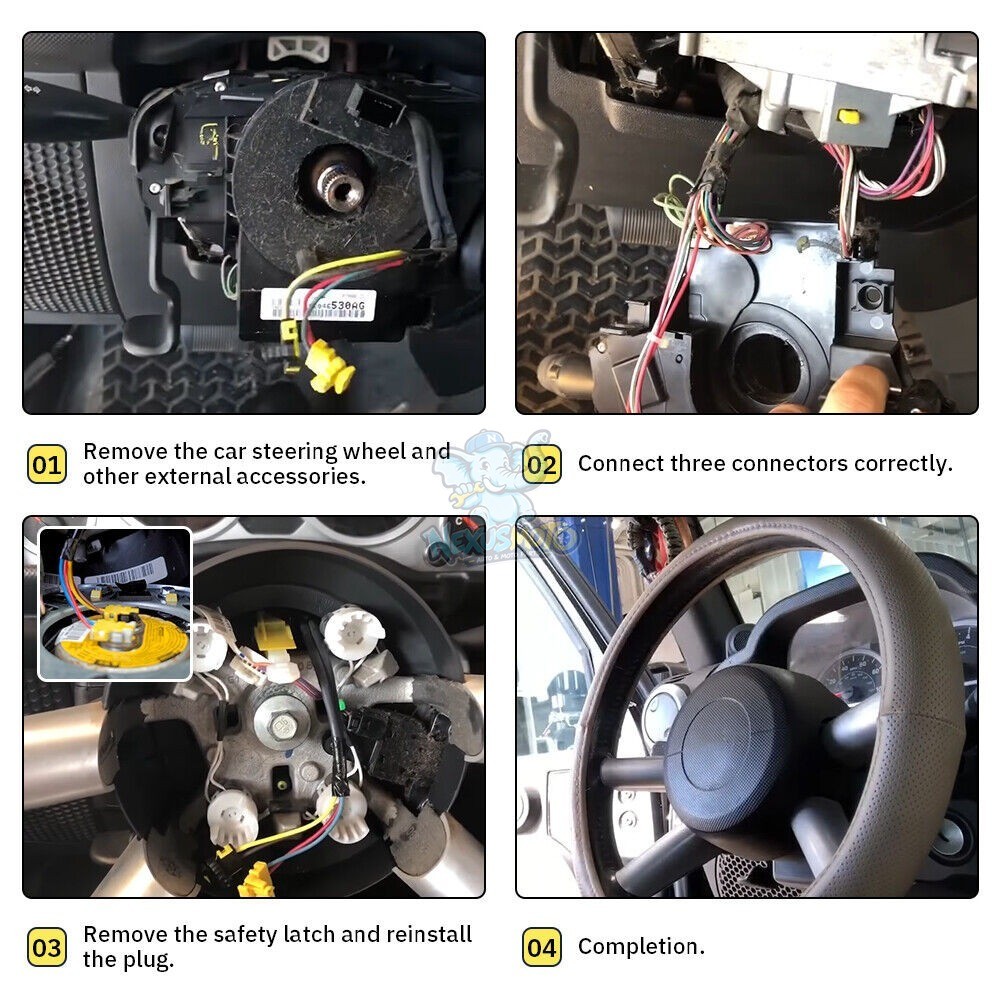 Clock Spring For Jeep Wrangler JK 2007-2018 With Angle Sensor Steering Wheel