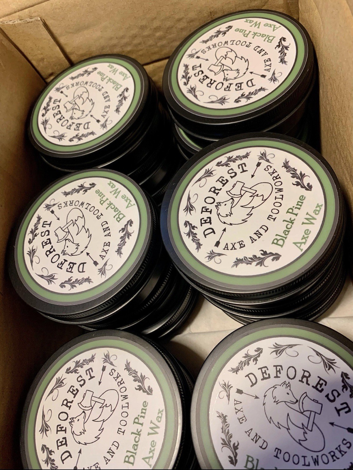 DeForest Black Pine Axe Wax, 4 Oz Container