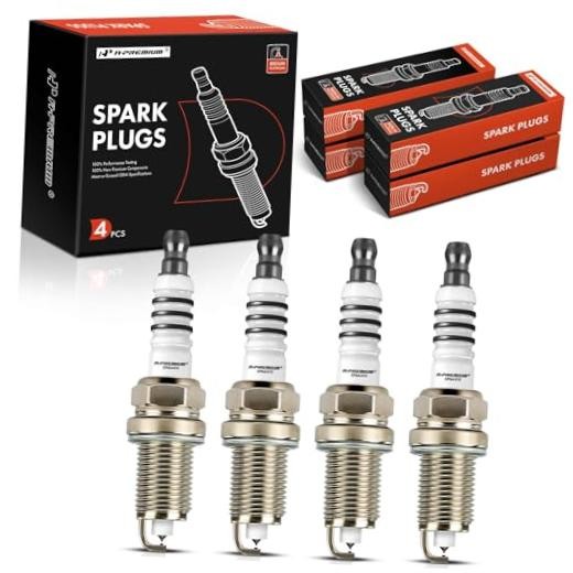 Iridium Platinum Spark Plugs () Compatible with Honda CR-V, Civic, Pack of 4