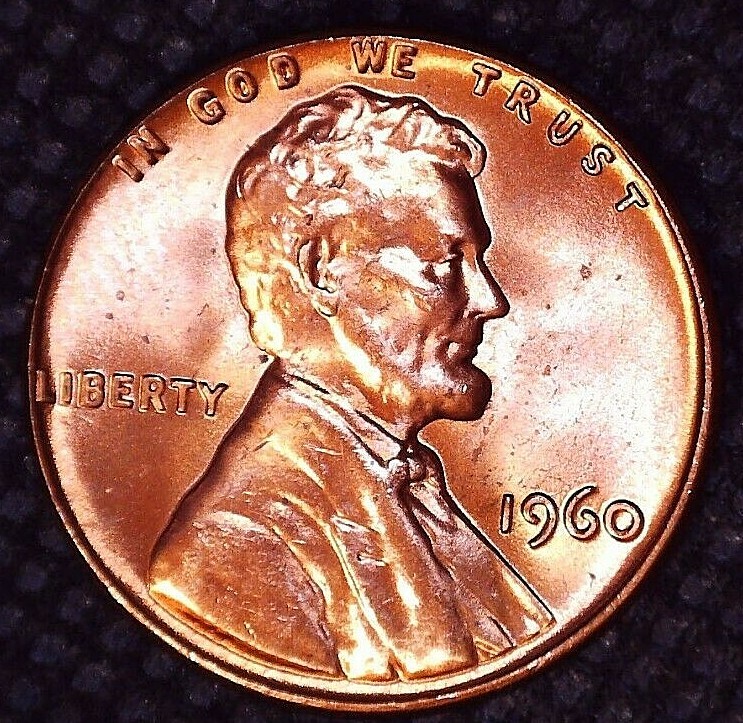1960-P Lincoln Cent Lot of 2 Brilliant Uncirculated Large Date 2(C) #B100