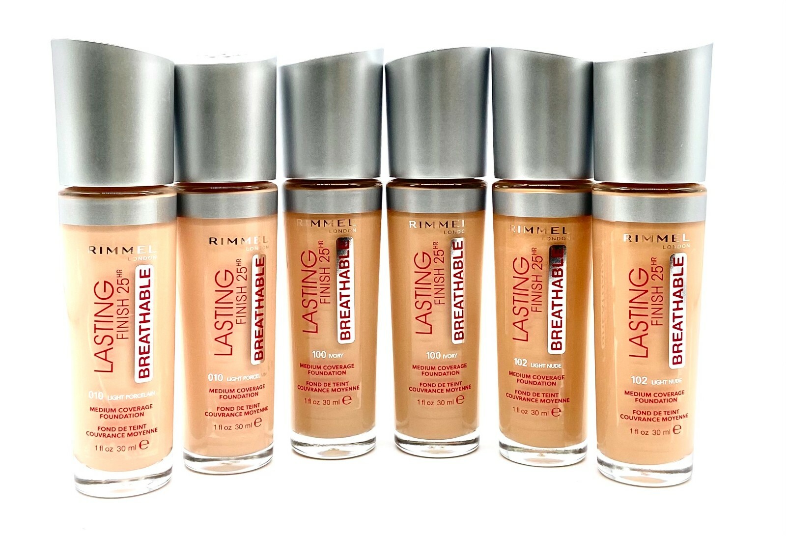 2 PACK - Rimmel Lasting Finish 25 Hr Breathable Foundation 1.0 oz - CHOOSE COLOR