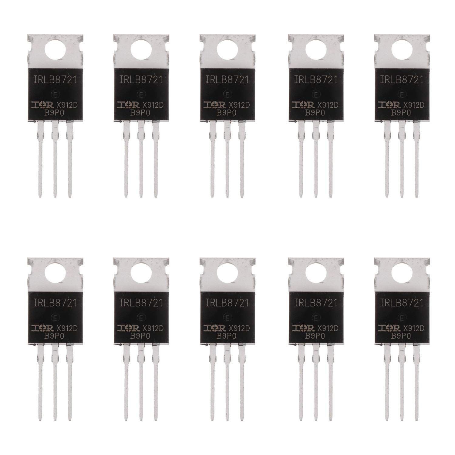 BOJACK IRLB8721 MOSFET Transistors IRLB8721PBF 30V 62A N-Channel 10 Piece