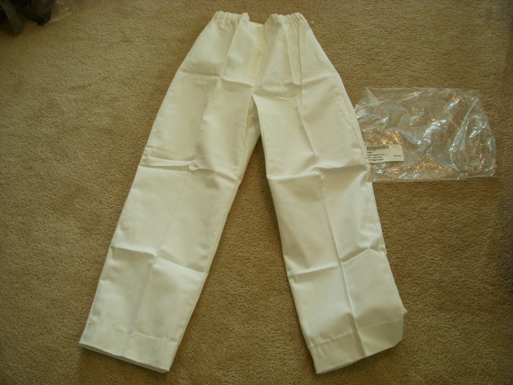 US MILITARY  WOMAN WHITE HOSPITAL DUTY UNIFORM SLACK PANTS SIZE 10R NIP