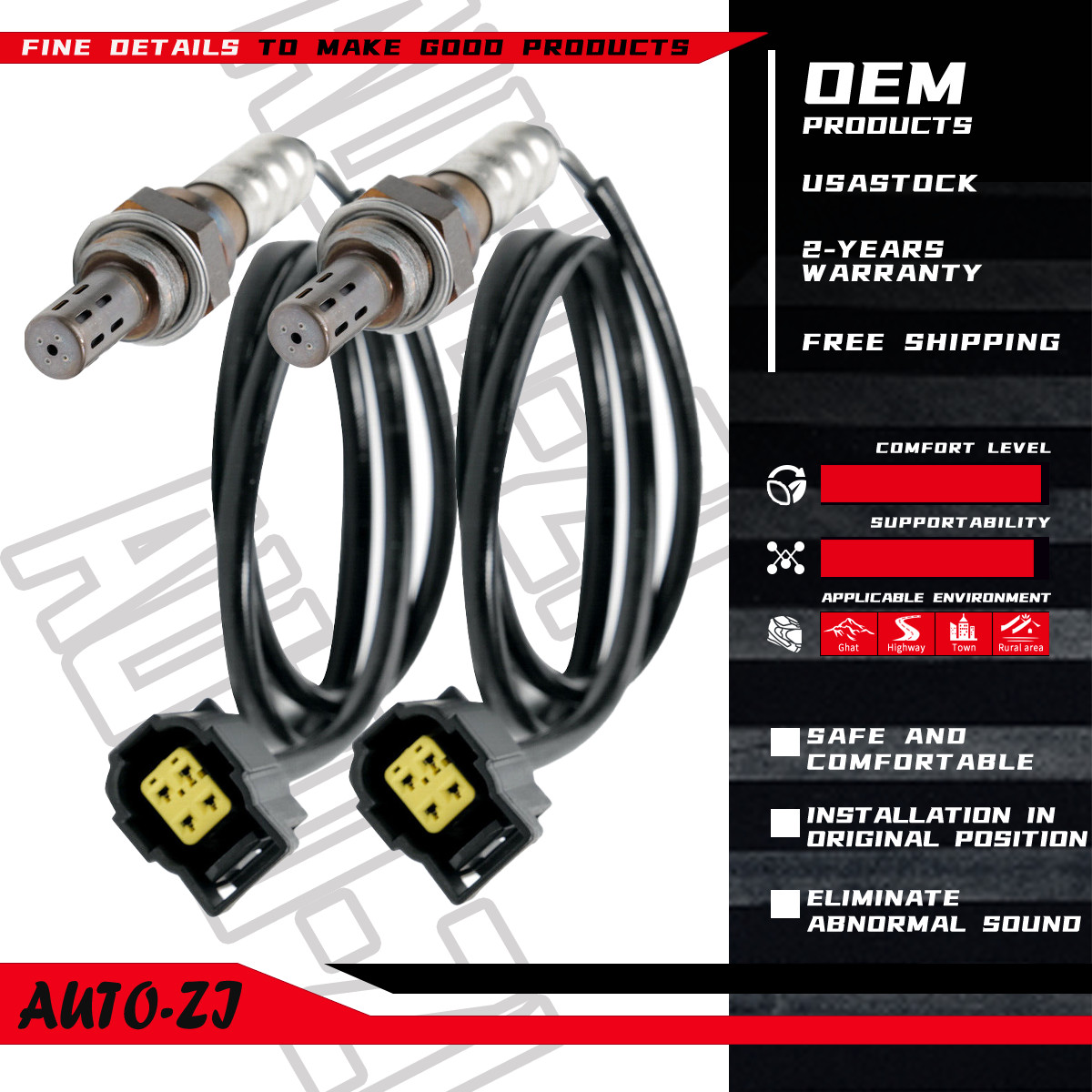 2X O2 Oxygen Sensors Upstream & Downstream for Jeep Liberty Chrysler Sebring 300