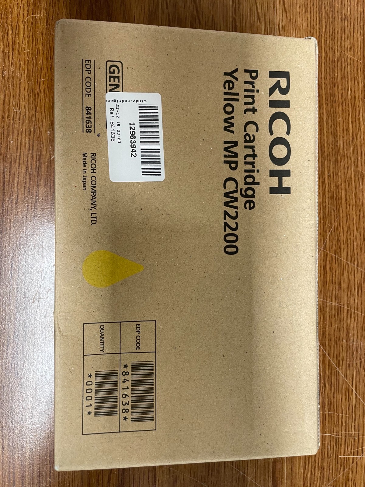 RICOH SAVIN LANIER Print Cartridge Yellow MP CW2200