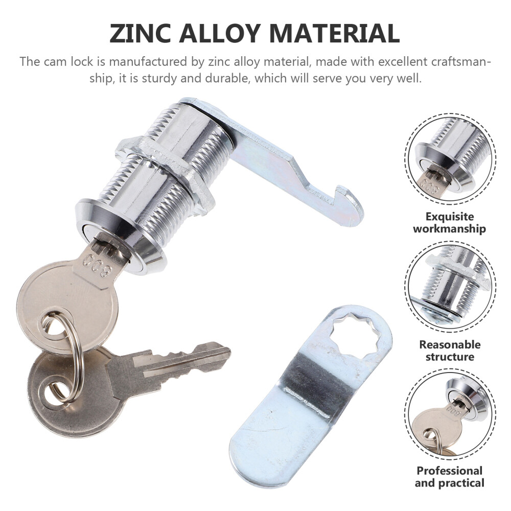 Cam Lock Desk Drawer File Cabinet Locks Mailbox Replacement with Key