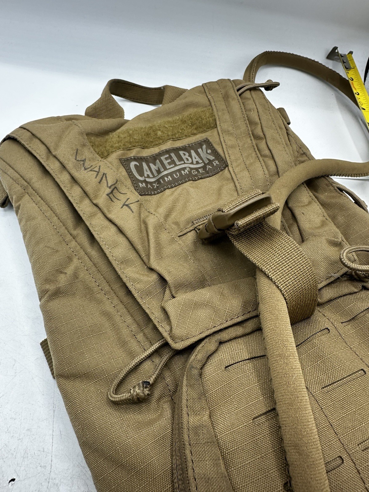 CamelBak Ambush 100oz 3L Mil Spec Hydration Pack Coyote Tan Includes Bladder EUC