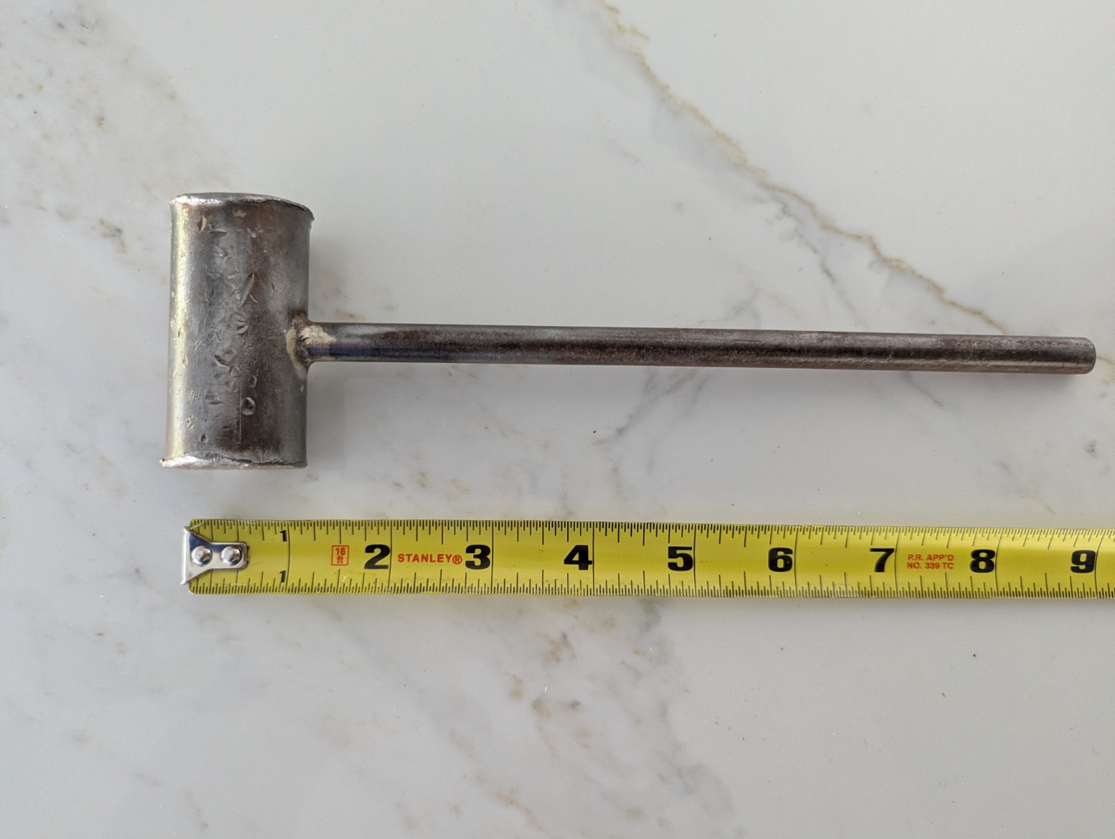 Vintage Hand Forged 9" Steel Mallet