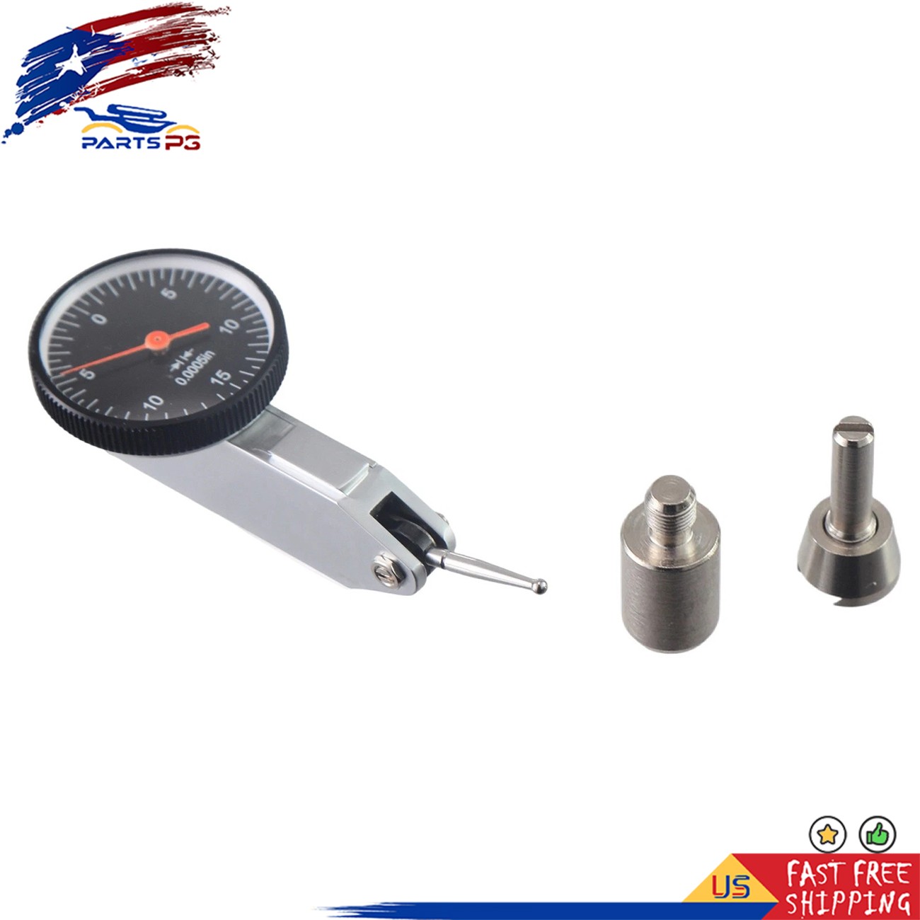 Precision Black .030" Test Indicator .0005" GR. Dial Reading 0-15-0 New