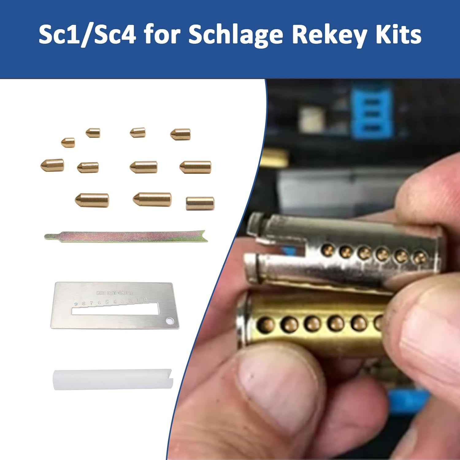 SC1/SC4 Keyway Re-Key Kit for Schlage Locks - DIY Home Security Solution