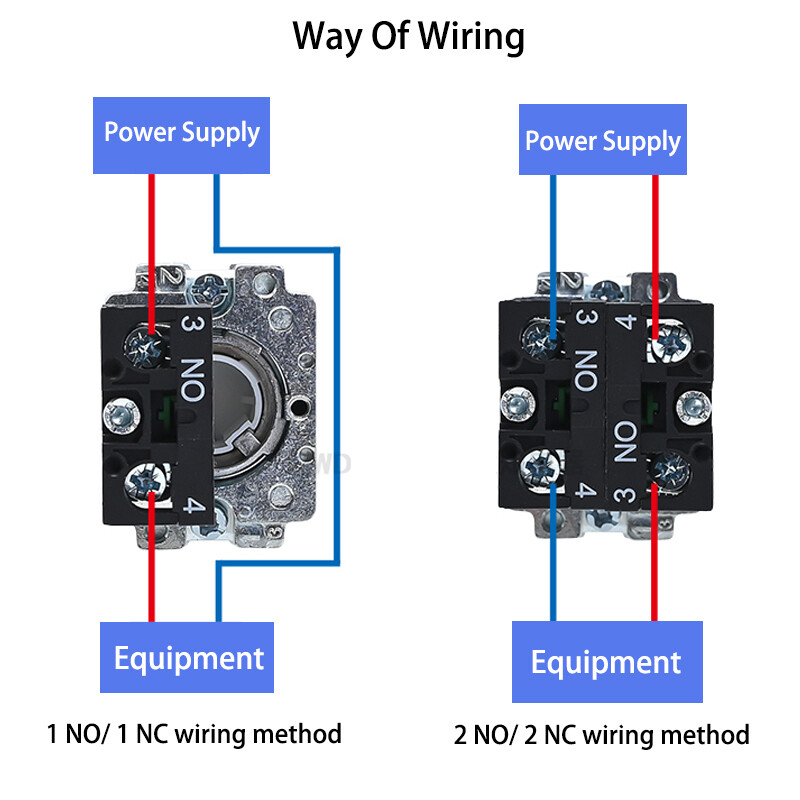 22mm Rotary Control Switch 2/3 Position Panel Mount Changeover Selector XB2 10A