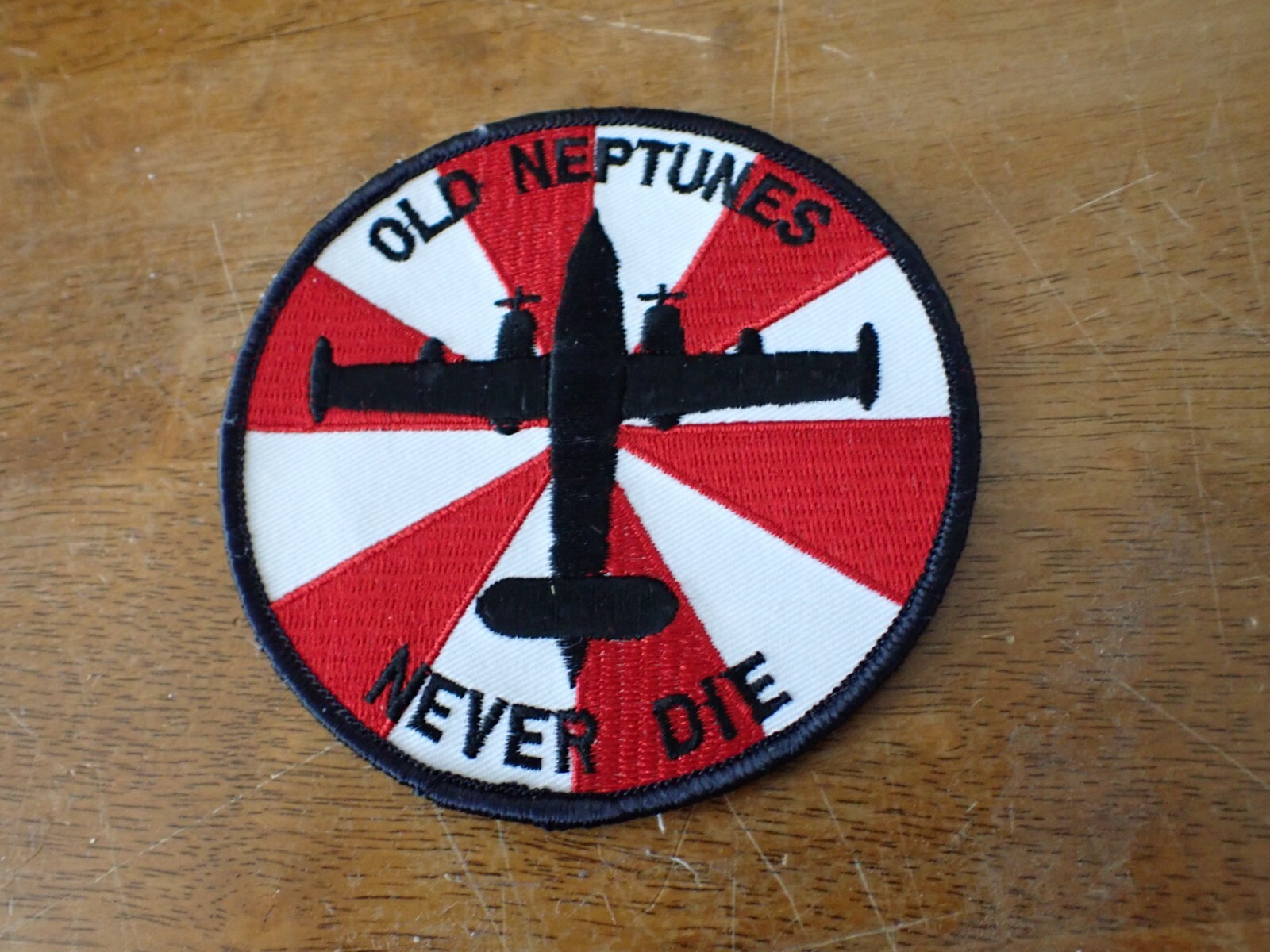 U S AIRFORCE OLD NEPTUNES NEVER SAY DIE   patch bx T # 103
