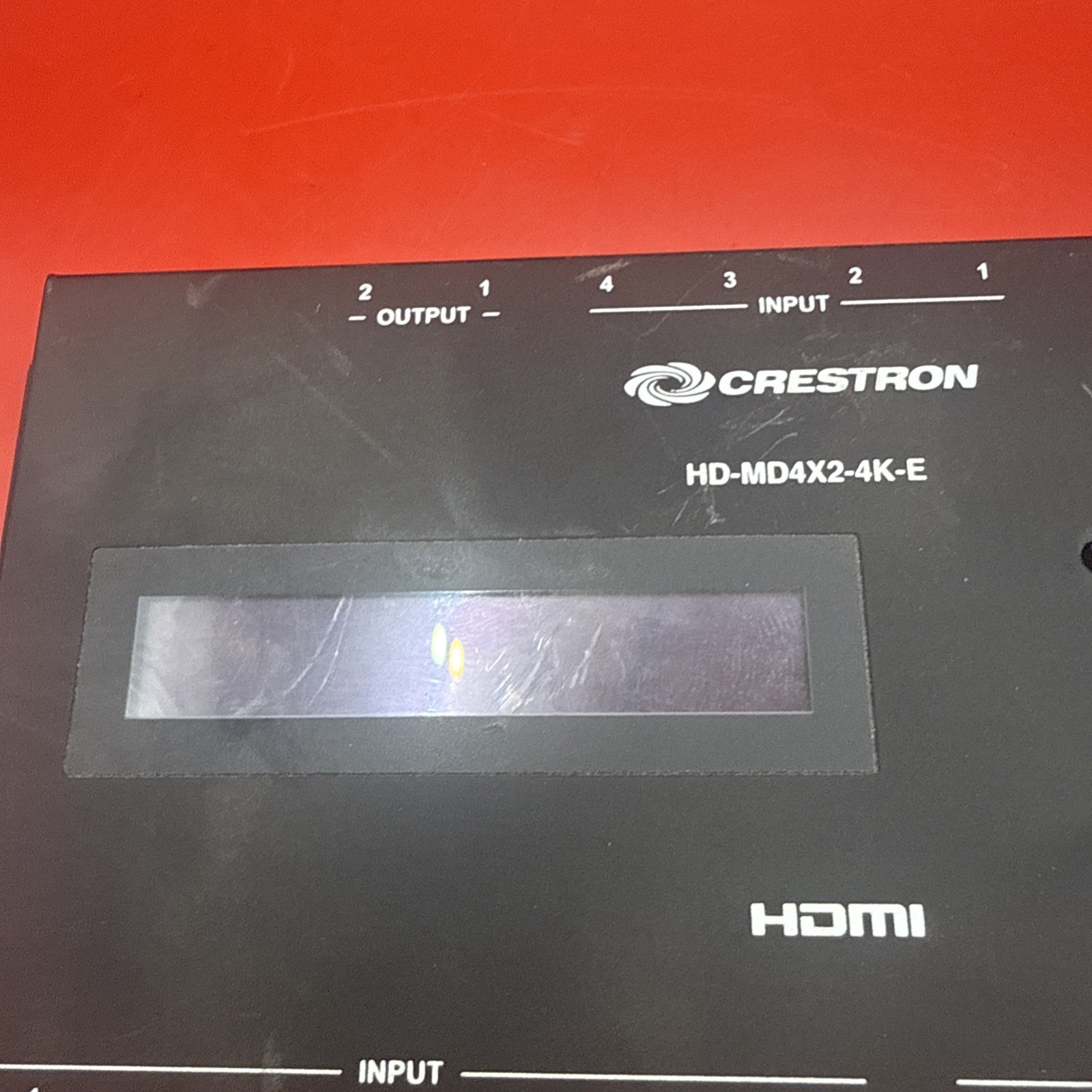 Crestron HD-MD4X2-4K-E 4x2 4K HDMI Switcher W/adapter