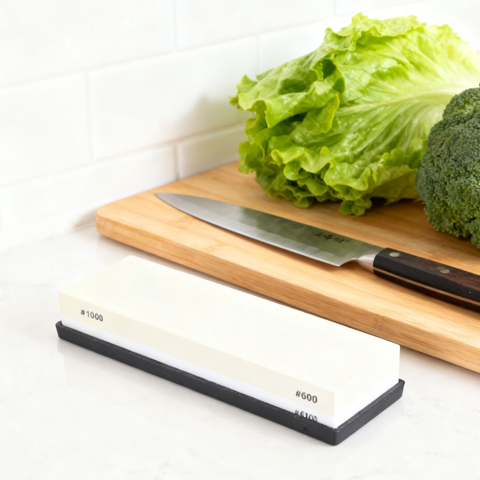 Dual Sided 1000 6000 Grit Wet Stone Sharpening Stone For Kitchen Woodworking